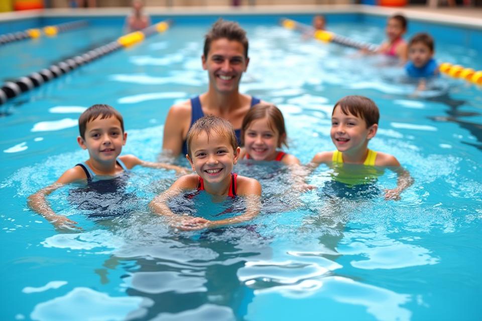 Lecciones de natación para niños en piscina climatizada Barcelona